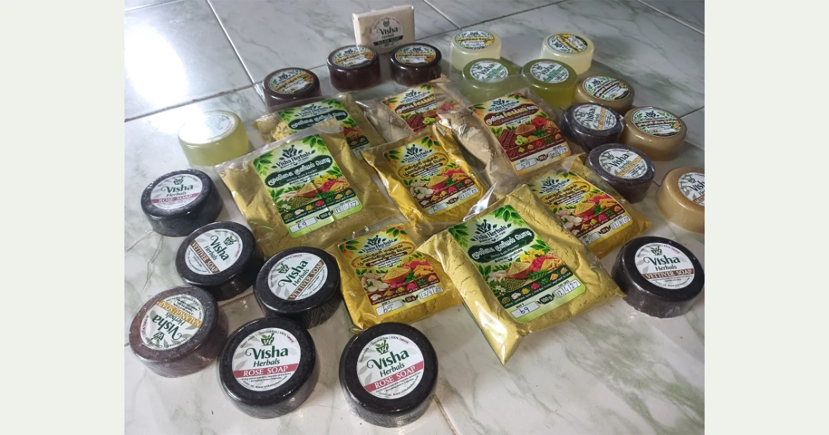 Visha Herbals handmade herbal soaps and traditional herbal products in Paramakudi