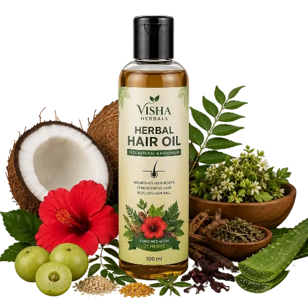 Visha Herbals Herbal Hair Oil 100 ml bottle