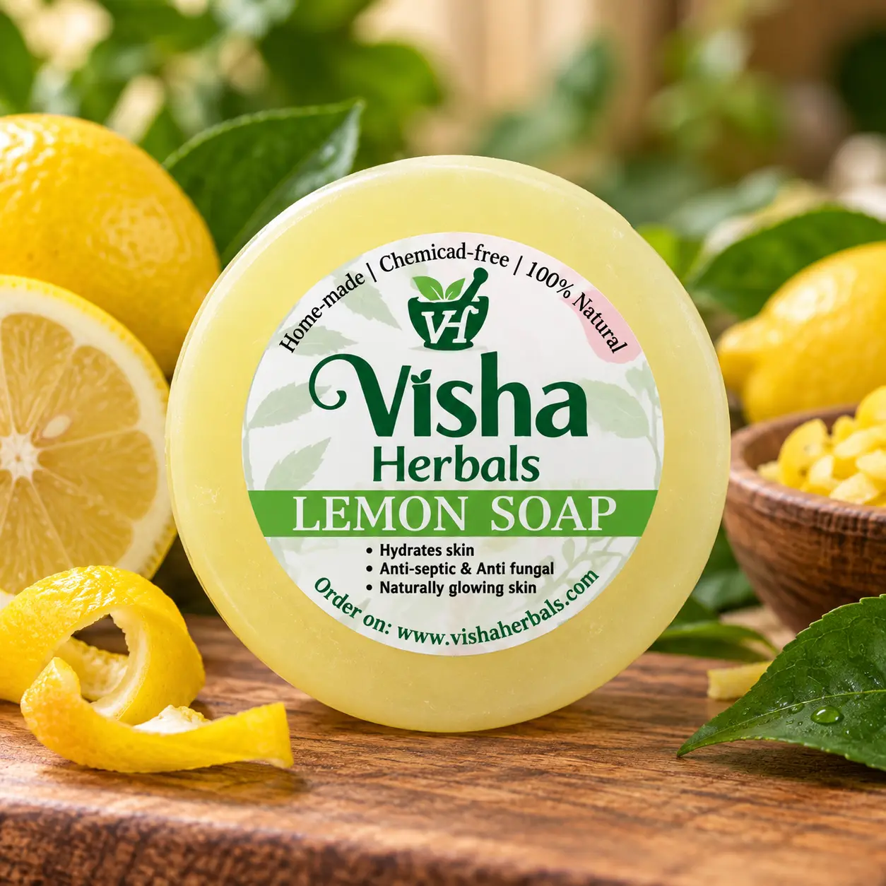 Visha Herbals Lemon Herbal Soap 90 g